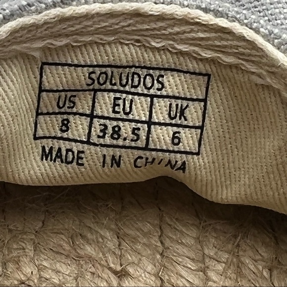 Soludos Canvas Platform Espadrille Slip on Shoe - Picture 7 of 7